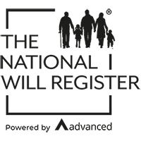 The National Will Register logo in collaboration with emw individual and family legal solicitors in milton keynes watford northampton and london