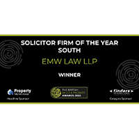 emw law llp solicitor of the year logo award for individual and family legal solicitors in milton keynes watford northampton and london